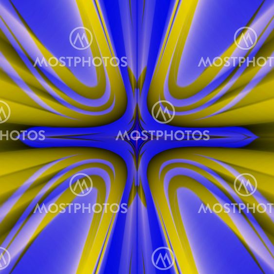 Colorful fractal decorative feature, magic splendor,...