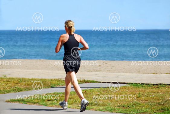 Running woman
