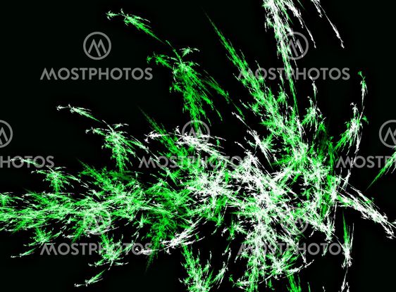 Green abstract paint