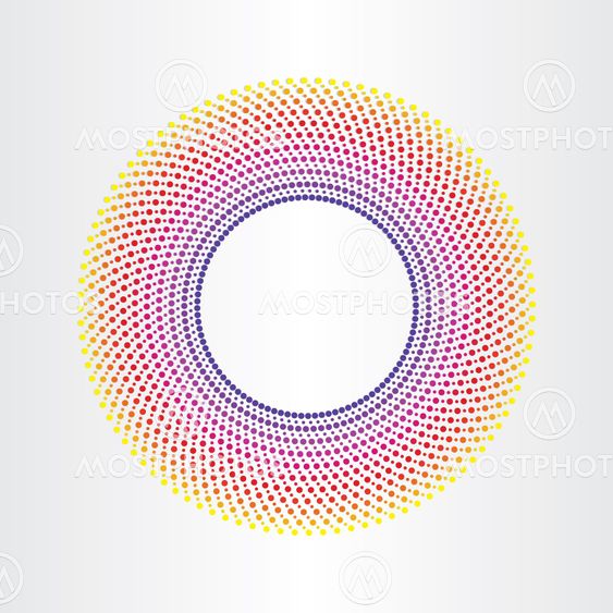 colorful abstract background with circles
