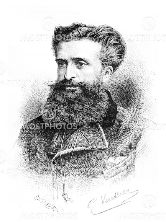 Dr. Gustave le Bon, vintage engraving
