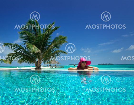 Beach holiday by the pool
