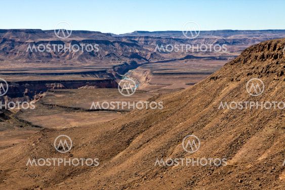 west view of the fish river canyon south namibia africa