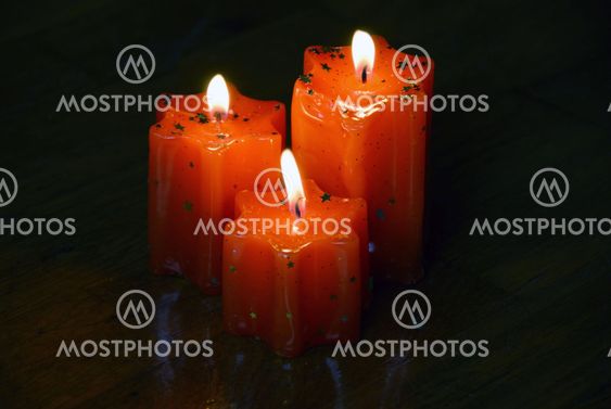 Burning candles