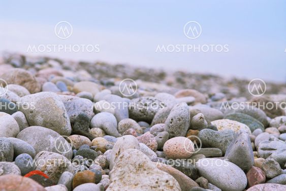 Beach pebbles