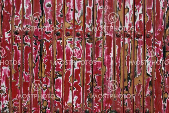 Wood texture painted in red