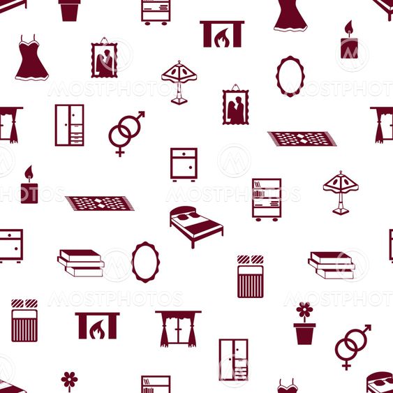 seamless bedroom pattern