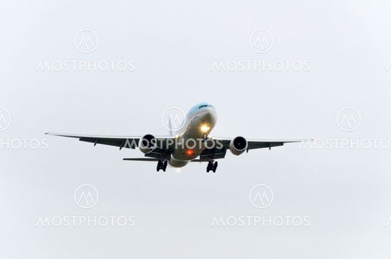 The flying plane