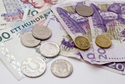 Swedish currency and coins 