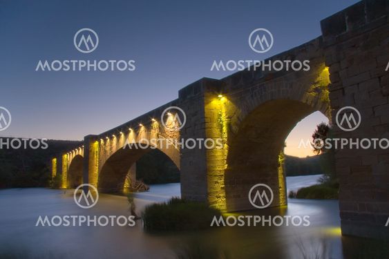 Bridge of San Vicente de la Sonsierra, La Rioja, Spain