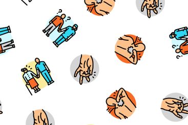 occupational therapist health seamless pattern vector