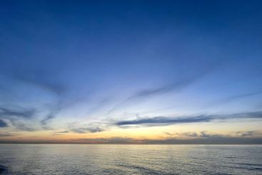 Evening summer sky. Atmosphere cloudscape panoramic...