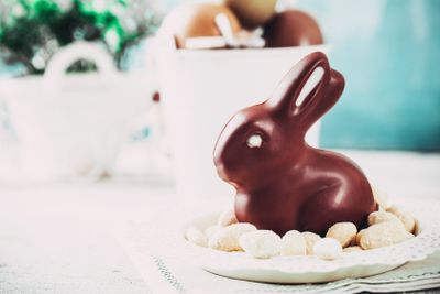 Easter table with decoration