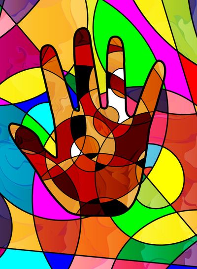 abstract many colored image