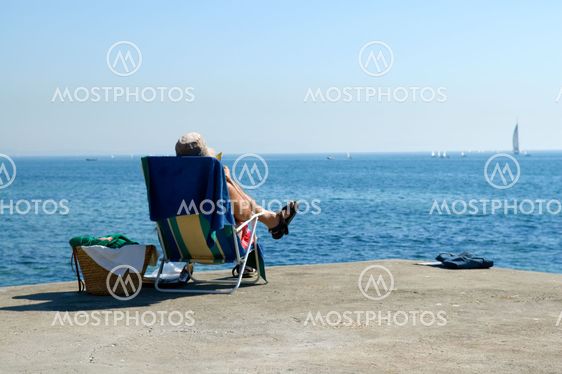 Sitting man
