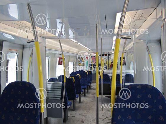 SL commuter train interiors