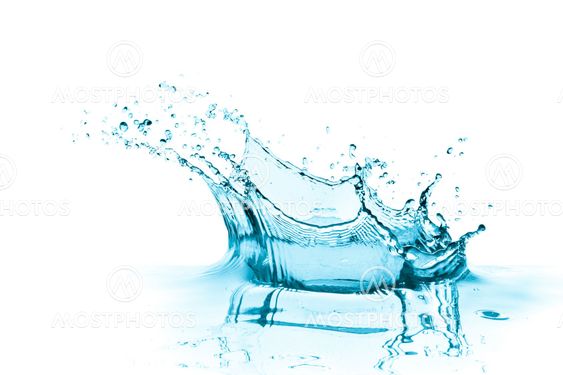 turquoise water splash