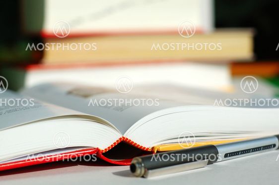 Books and pen