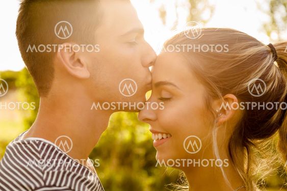 Perfect moment for a kiss