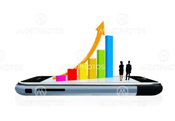 Chart on Mobile phone