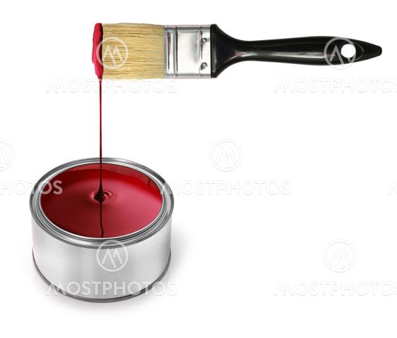 Cmyk paint tin cans