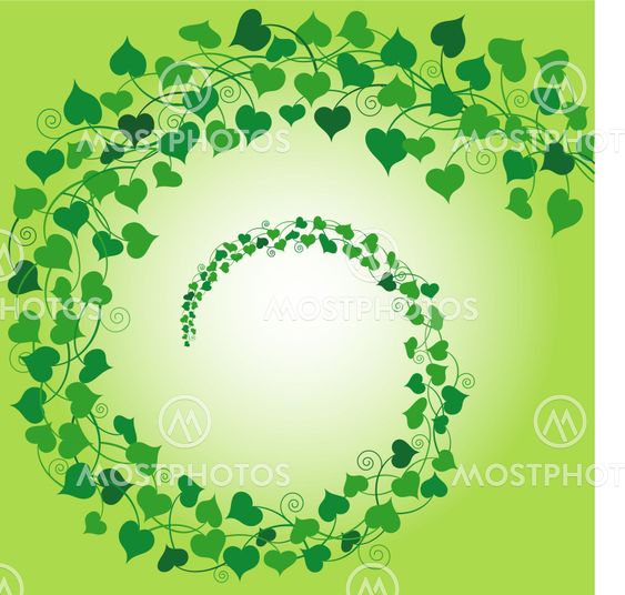 Swirl of Hearts Green