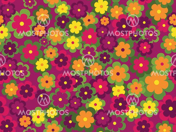 Seamless floral vector pattern