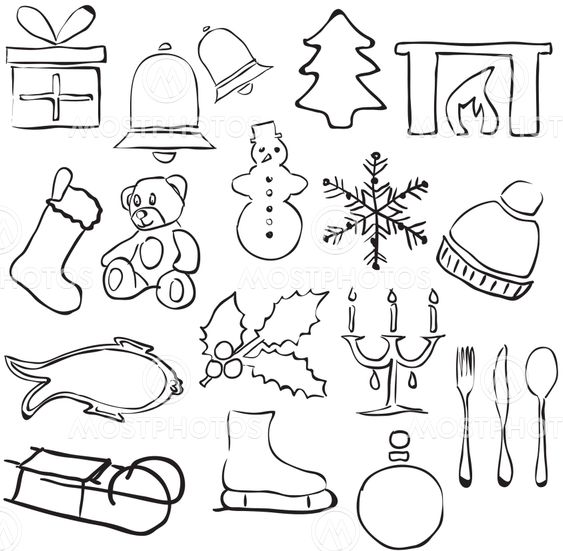 doodle christmas images