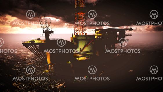 Oil rig platform