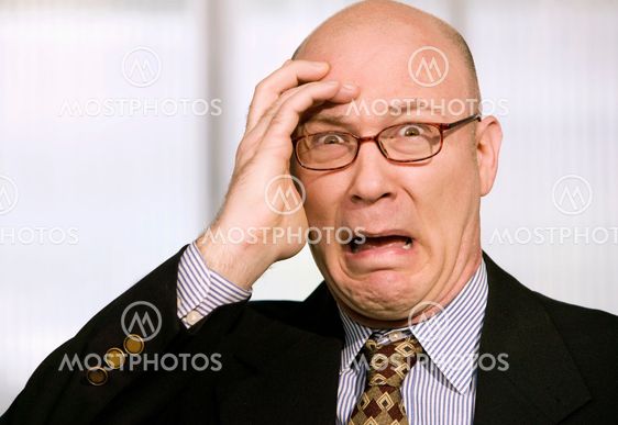 Horrified Businessman