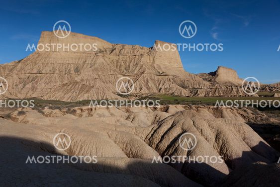 Landscape of Bardenas reales, Navarra, Spain