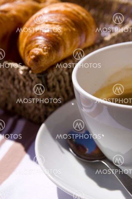 coffee and croissant