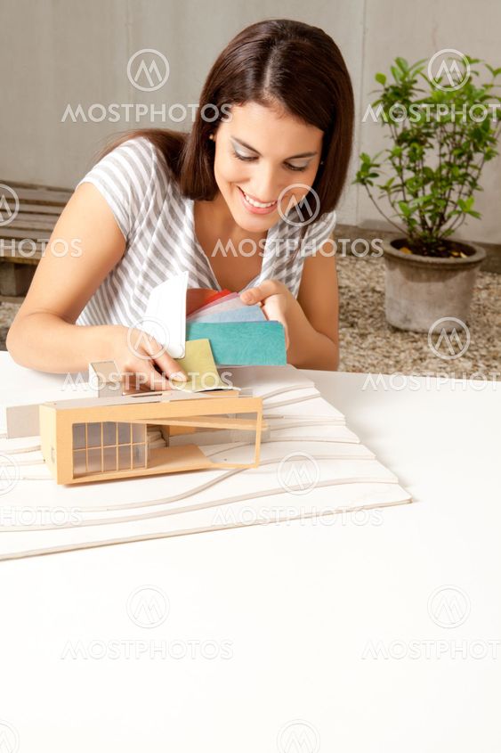 Architect with Color Swatch