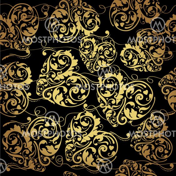 Black and golden pattern