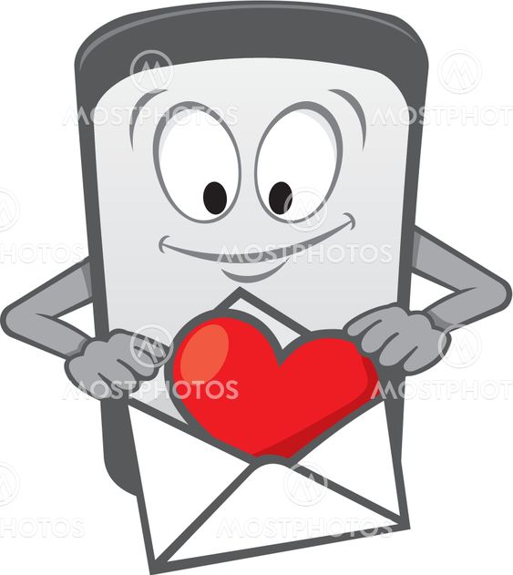 Mobile love cartoon