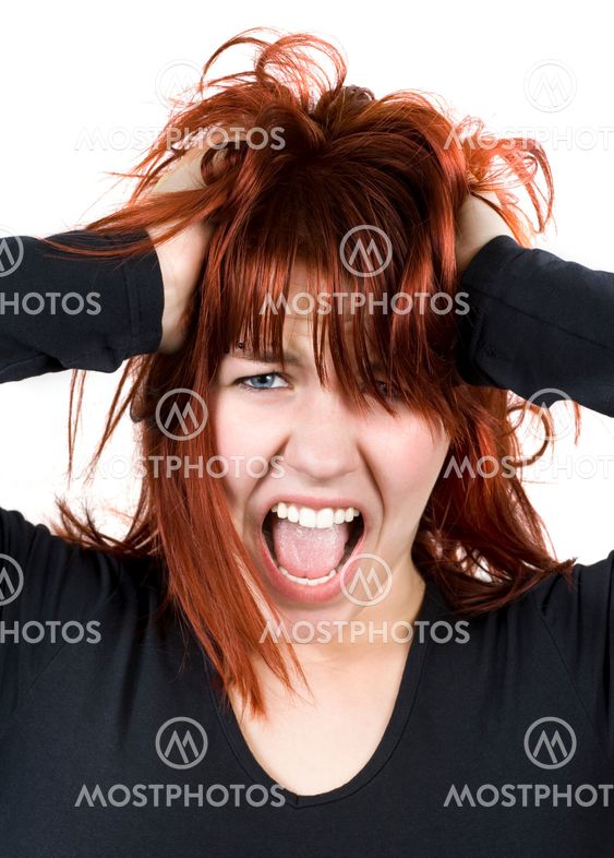 Frustrated girl