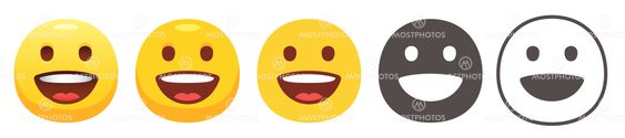 Grinning emoji