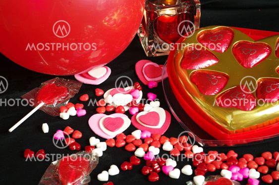 Valentines Candy Candle Hearts Balloon