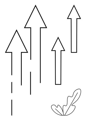 Upward Arrows and Feather Motif Conveying Progress,...