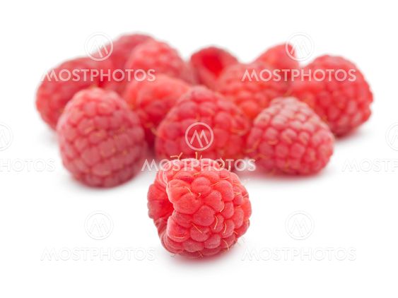 Fresh raspberries