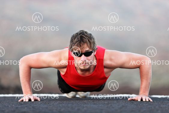 utöva man utbildning push ups