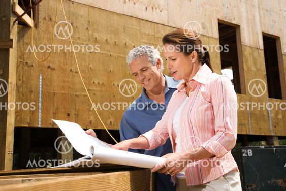 Couple with home.