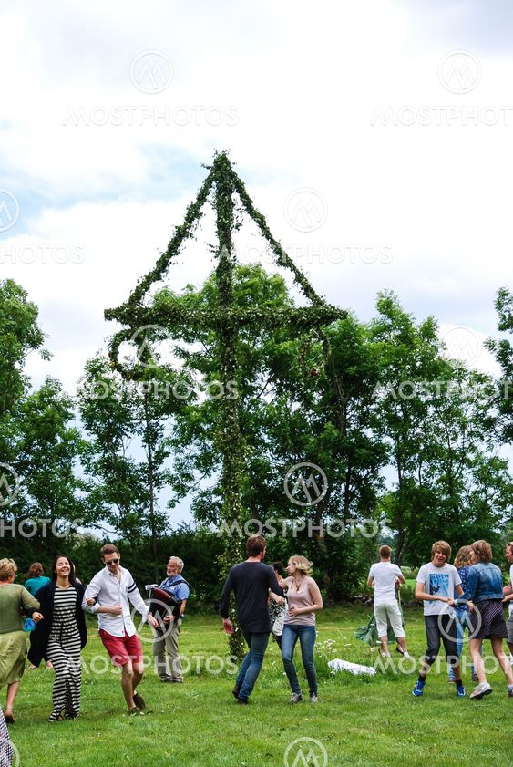 Dancing around the may pole