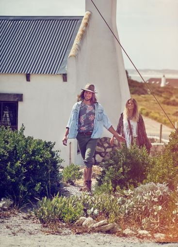 Outdoor, road trip and couple with vacation, nature and...