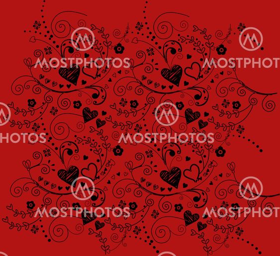Ethnic print with Hearts