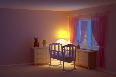 baby room cradle night