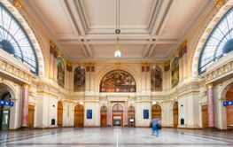 Budapest, Hungary - April 18, 2018: East or Keleti...