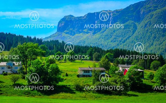Wonderful countryside colors of Norway