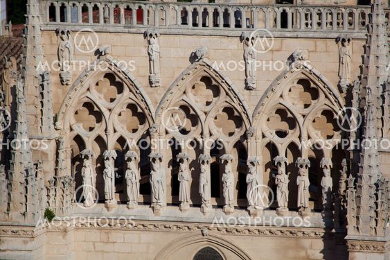 Detail of the catedral of Burgos, Castilla y Leon, Spain