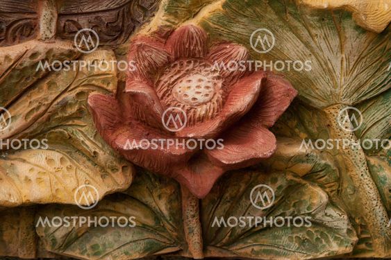 flower carving decorated